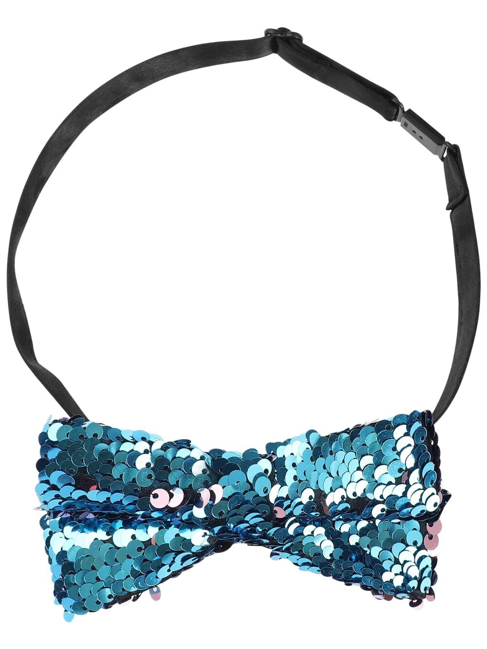 6062 Sequin Sparkly Shiny Bowties Reversible Two-Color Pre-tied Bow Ties